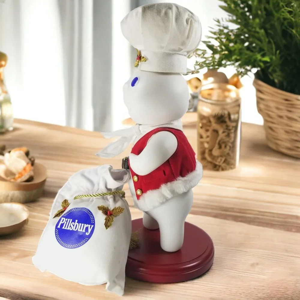 Rare Santa Doughboy Porcelain Collector’s Doll L.E. Danbury Mint & Pillsbury Co.